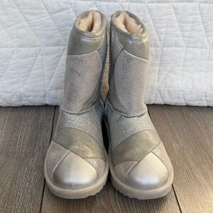 UGG Metallic Silver Boots